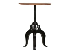 Mesa de bar em madeira recuperada maciça 75x(76-110) cm PT310334^ Móvel De Bar