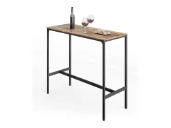 Móvel De Bar|Vicco Mesa de bar madeira antiga 120x50x105 fyrk Castanho