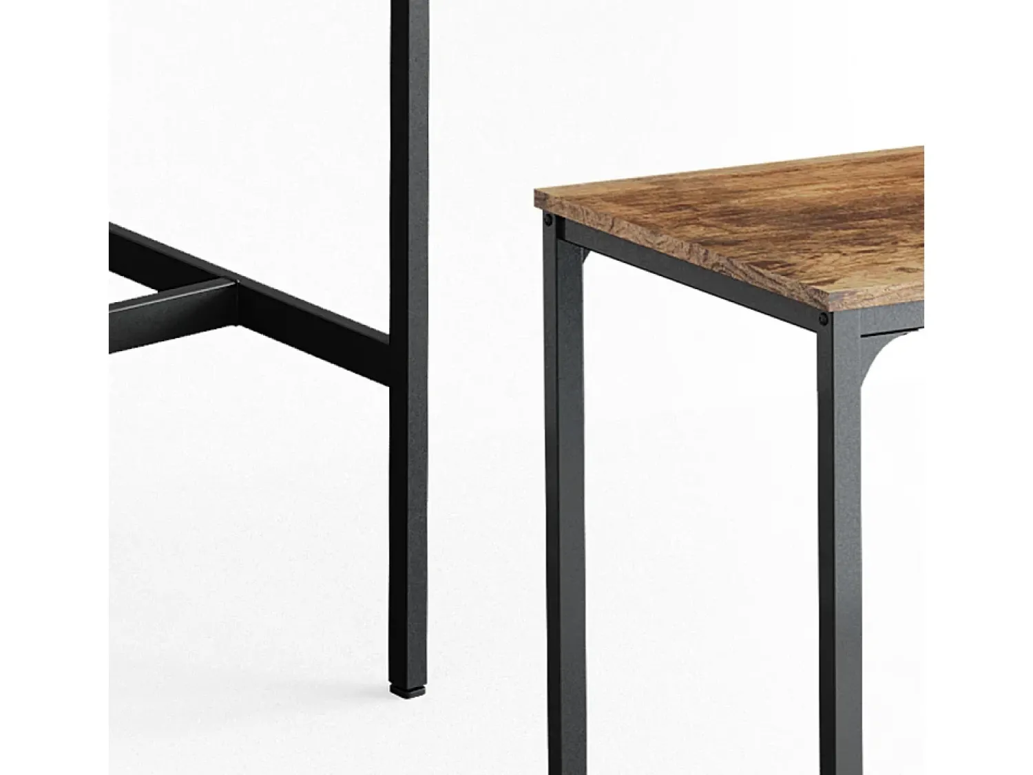 Móvel De Bar|Vicco Mesa de bar madeira antiga 120x50x105 fyrk Castanho