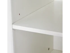 Móvel De Bar|Merax Mesa de bar moderna extensível - 118-180 x 50 x 94,6 cm - com 4 portas - para sala de jantar - MDF - branca Branco