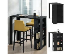 Clearance Vicco Mesa de bar 120x60x105.6 noel Preto