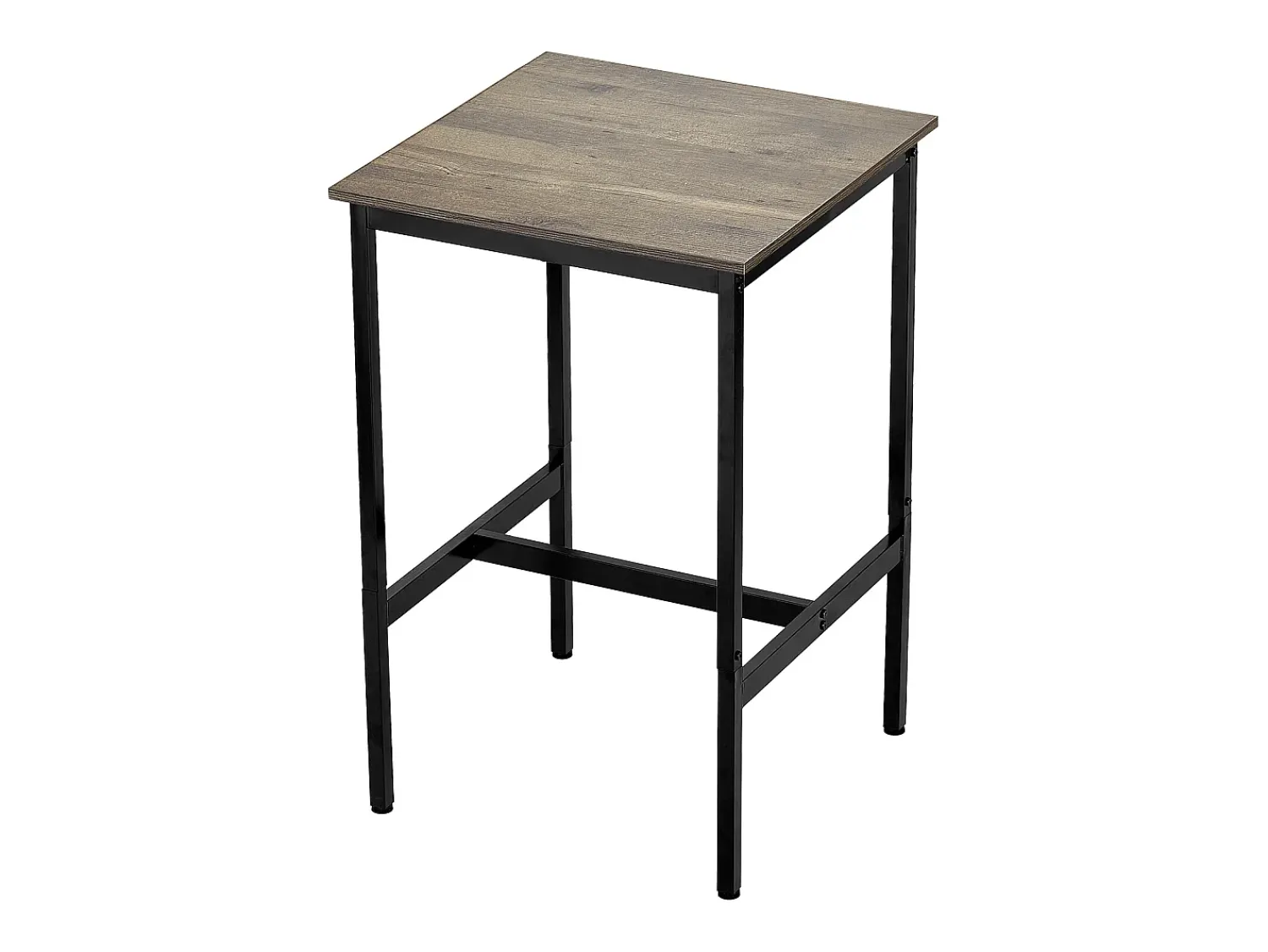 Mesa de Bar SucceBuy, 61 x 61 x 91,4 cm, Mesa Alta de Bar com Estrutura Metálica Robusta, Balcão Alto de Bar Estreito e Comprido, para Cozinha, Sala de Estar^ Móvel De Bar