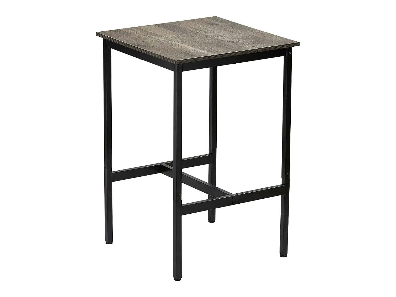 Mesa de Bar SucceBuy, 61 x 61 x 91,4 cm, Mesa Alta de Bar com Estrutura Metálica Robusta, Balcão Alto de Bar Estreito e Comprido, para Cozinha, Sala de Estar^ Móvel De Bar