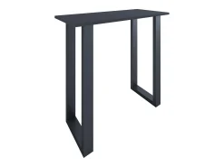 Móvel De Bar*VCM Mesa de bar | Tresen | Mesa em pé | Mesa alta | Mesa de mesa com rolamentos - Xona 110x50 cm (Preto / Antracite) Multicor