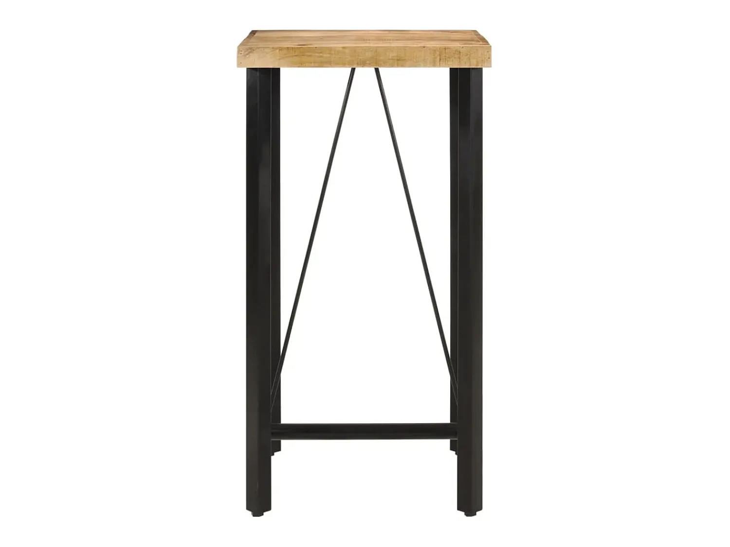 Móvel De Bar* Mesa de bar 55x55x107 cm madeira de mangueira maciça e ferro PT277002 Castanho
