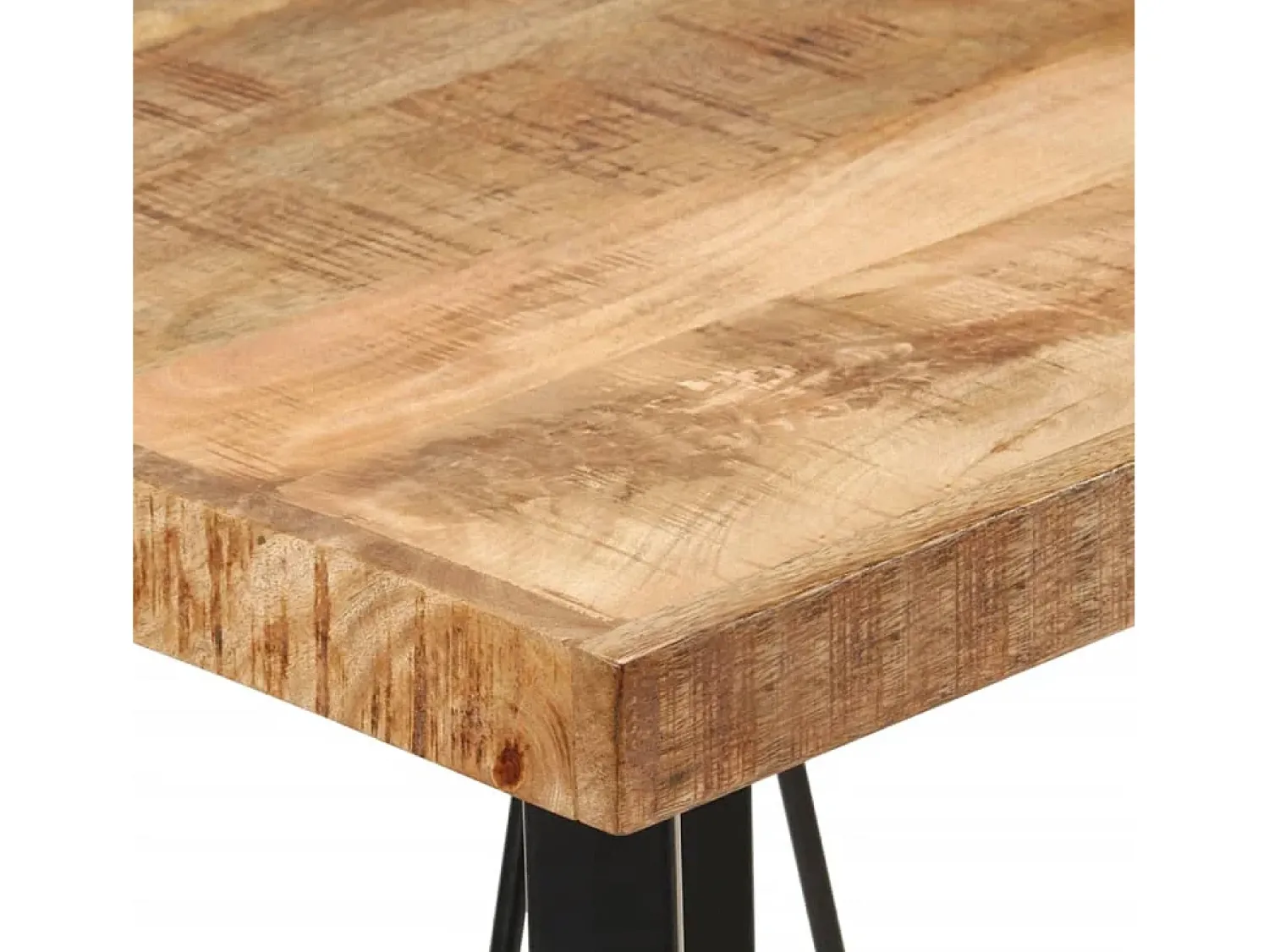 Móvel De Bar* Mesa de bar 55x55x107 cm madeira de mangueira maciça e ferro PT277002 Castanho