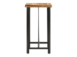 Móvel De Bar* Mesa de bar 55x55x107 cm madeira de mangueira maciça e ferro PT277002 Castanho
