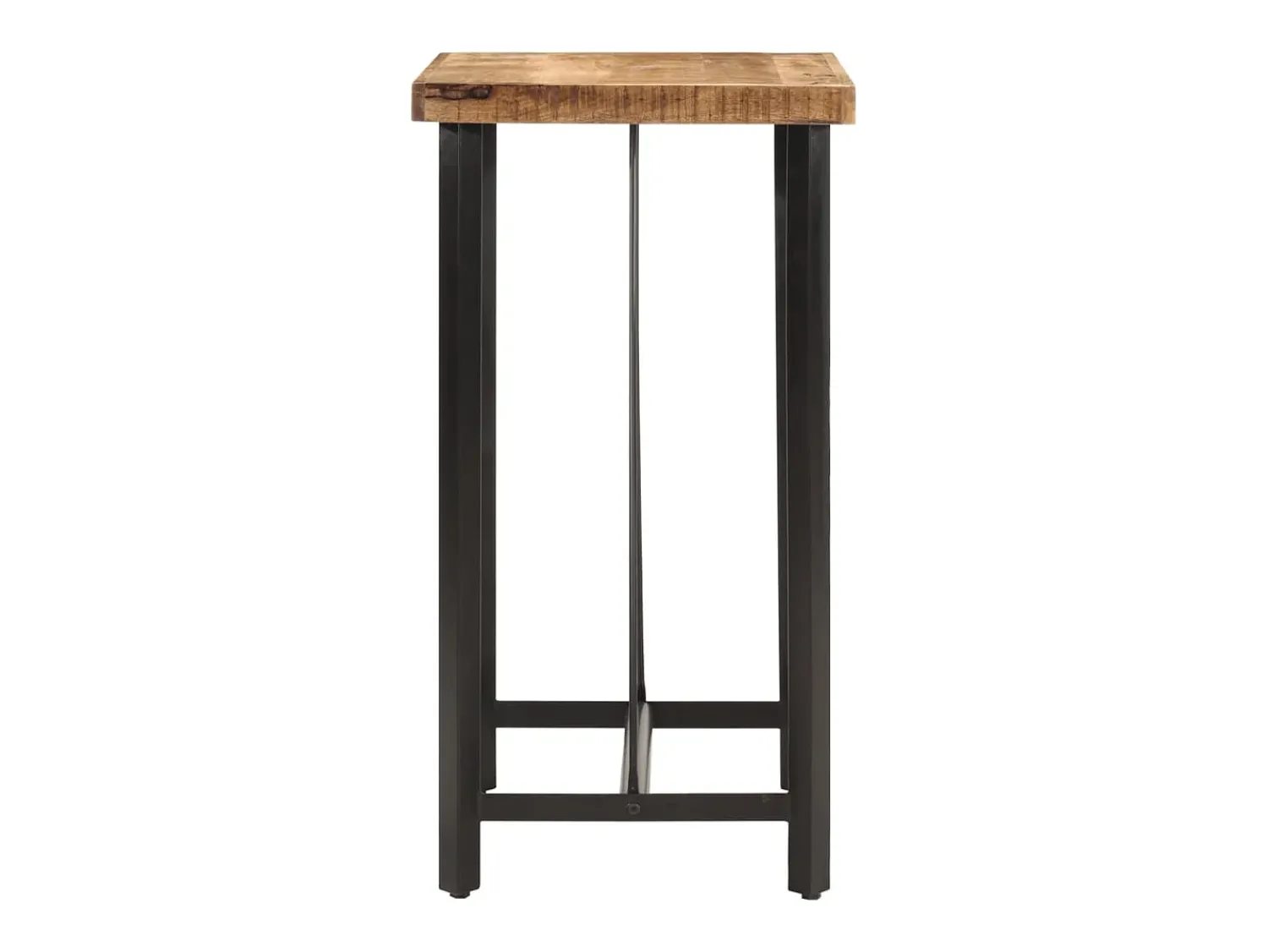 Móvel De Bar* Mesa de bar 55x55x107 cm madeira de mangueira maciça e ferro PT277002 Castanho