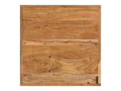Móvel De Bar| Mesa de bar 55x55x107 cm madeira de acácia maciça e ferro PT372140 Castanho