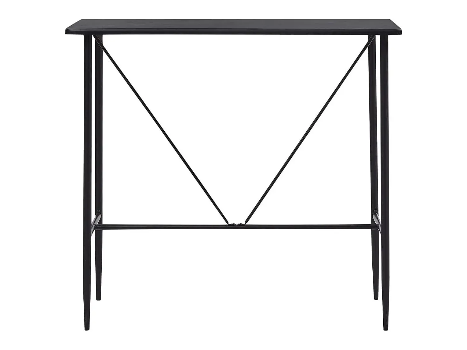 Outlet Mesa de bar 120x60x110 cm MDF PT532622 Preto