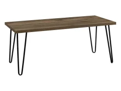Dorel Home Mesa de cabeceira com 1 gaveta em aglomerado laminado de carvalho antiquado^ Mesa De Centro