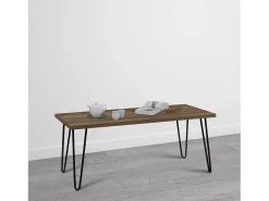 Dorel Home Mesa de cabeceira com 1 gaveta em aglomerado laminado de carvalho antiquado^ Mesa De Centro
