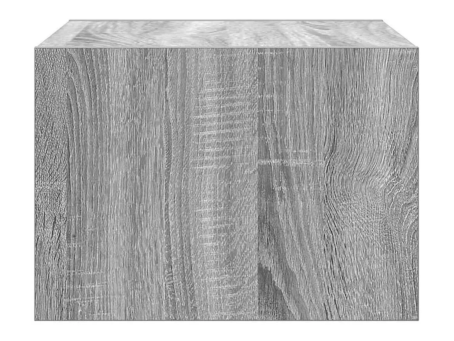 Discount vidaxl Mesa de cabeceira de parede com luzes LED sonoma Cinzento