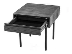 Mesa de cabeceira 50x50x50 cm cinza Tundra Capella CAPL07^ Mesa De Centro