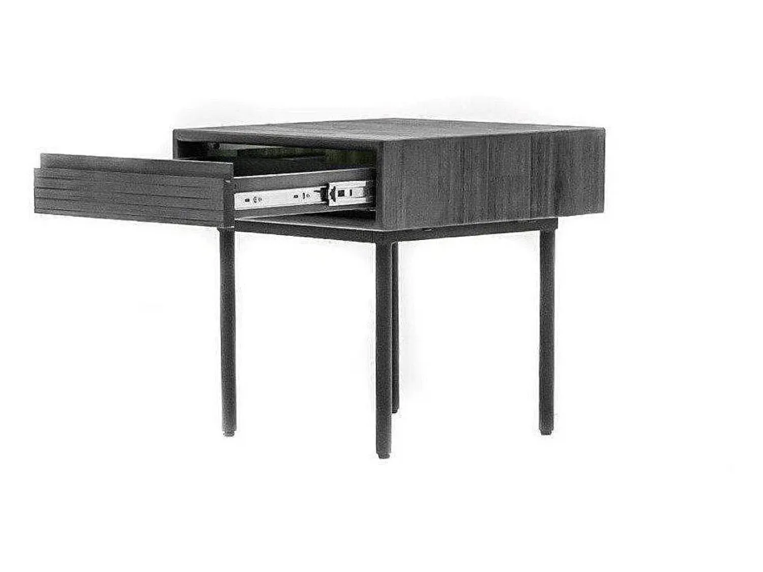 Mesa de cabeceira 50x50x50 cm cinza Tundra Capella CAPL07^ Mesa De Centro