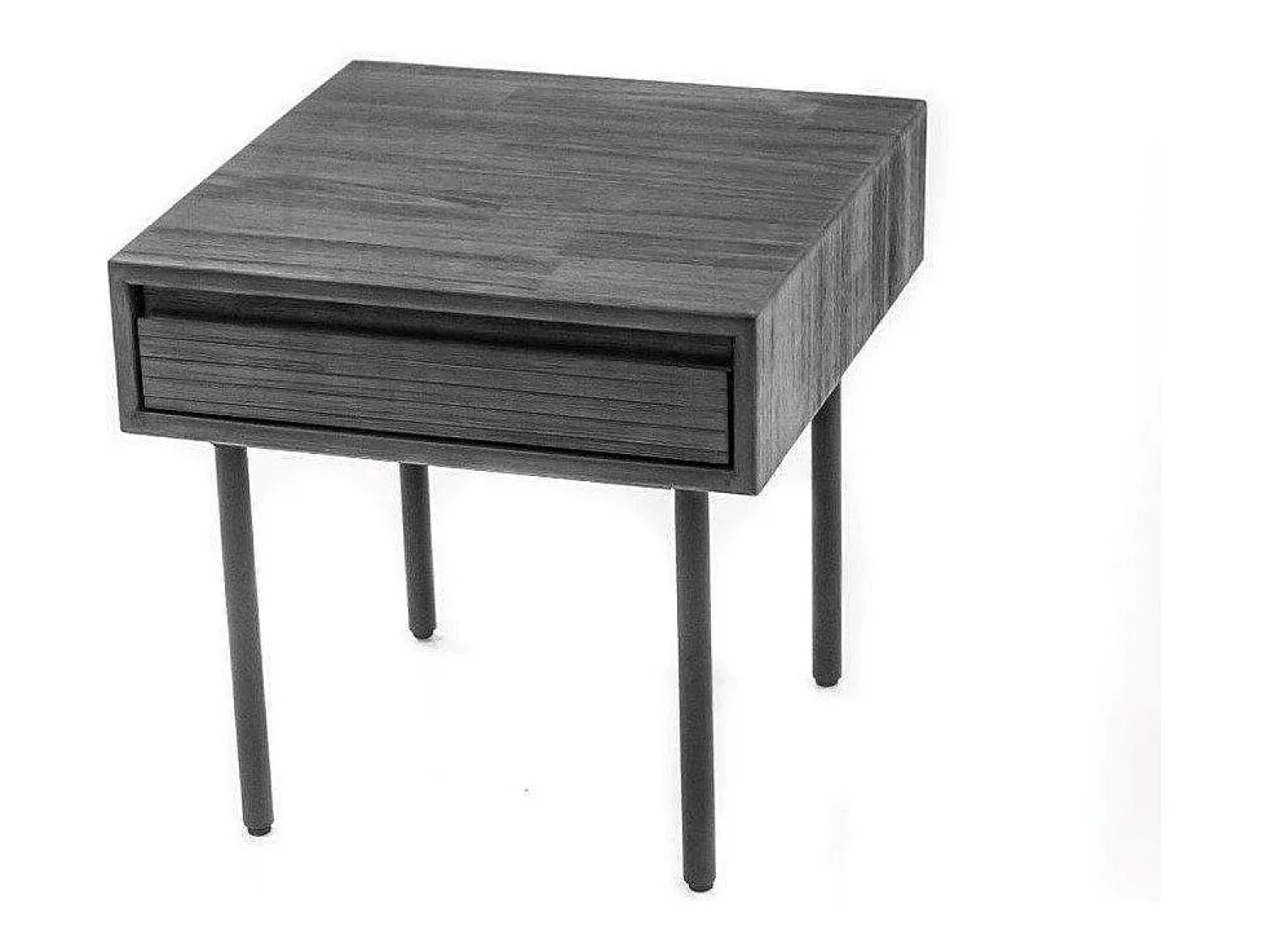 Mesa de cabeceira 50x50x50 cm cinza Tundra Capella CAPL07^ Mesa De Centro