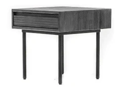 Mesa de cabeceira 50x50x50 cm cinza Tundra Capella CAPL07^ Mesa De Centro