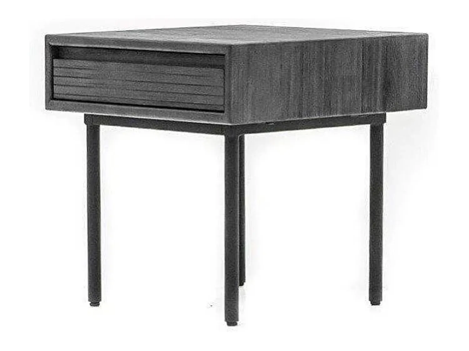 Mesa de cabeceira 50x50x50 cm cinza Tundra Capella CAPL07^ Mesa De Centro