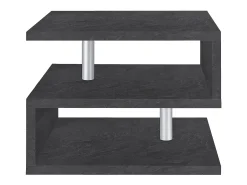 Sale Dmora Mesa de café Dcalligari, Mesa de estar, Armário de armazenamento baixo, Mesa de café, 55x55h41 cm, Ardósia Cinzento