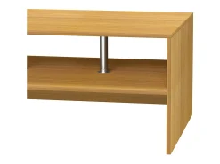 Mesa De Apoio*VCM Mesa de café de madeira Sofatic Sala de estar Mesa de mesa lateral Mesa de café Maliso L (faia) Castanho