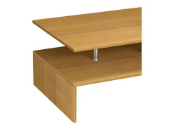 Mesa De Apoio*VCM Mesa de café de madeira Sofatic Sala de estar Mesa de mesa lateral Mesa de café Maliso L (faia) Castanho