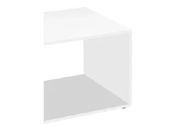 Clearance VCM Mesa de café de madeira Sofatic Sala de estar Mesa de mesa lateral Mesa de café Maliso M Branco