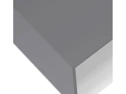 Hot VCM Mesa de café de madeira Sofatic Sala de estar Mesa de mesa lateral Mesa de café Maliso M (branco / antracite) Preto / Branco