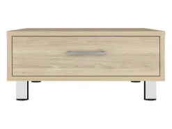 Clearance TuHome Mesa de Café de Pequim, com gaveta Branco