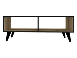 Mesa De Centro| Mesa de café haaus Melo, roble Artisan/negro, 110 x 50 x 40 cm Creme