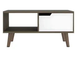 Mesa De Centro*TuHome Mesa de café Oslo, com gaveta Branco
