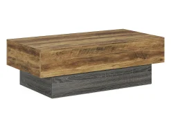 Tribesigns Mesa de Café Rural de 140 cm, Mesa de Chá Retangular Grande para Sala de Estar^ Mesa De Centro