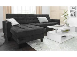 Outlet Dmora Mesa de caféDcambias, Mesa de estar, Armário de armazenamento baixo, Mesa de café, 90x55h41 cm, brilhante Branco