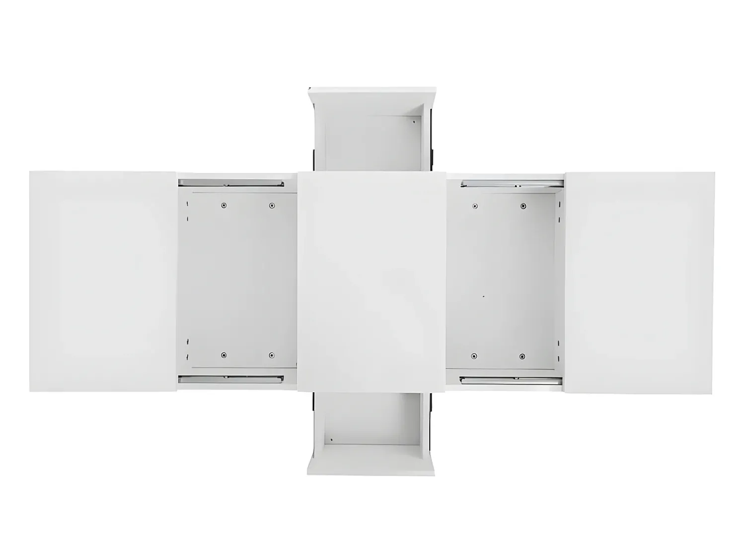 Mesa De Centro|ModernLuxe Mesa de centro - 2 gavetas e 2 baús - em aglomerado - Branco