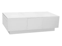 Mesa De Centro|ModernLuxe Mesa de centro - 2 gavetas e 2 baús - em aglomerado - Branco