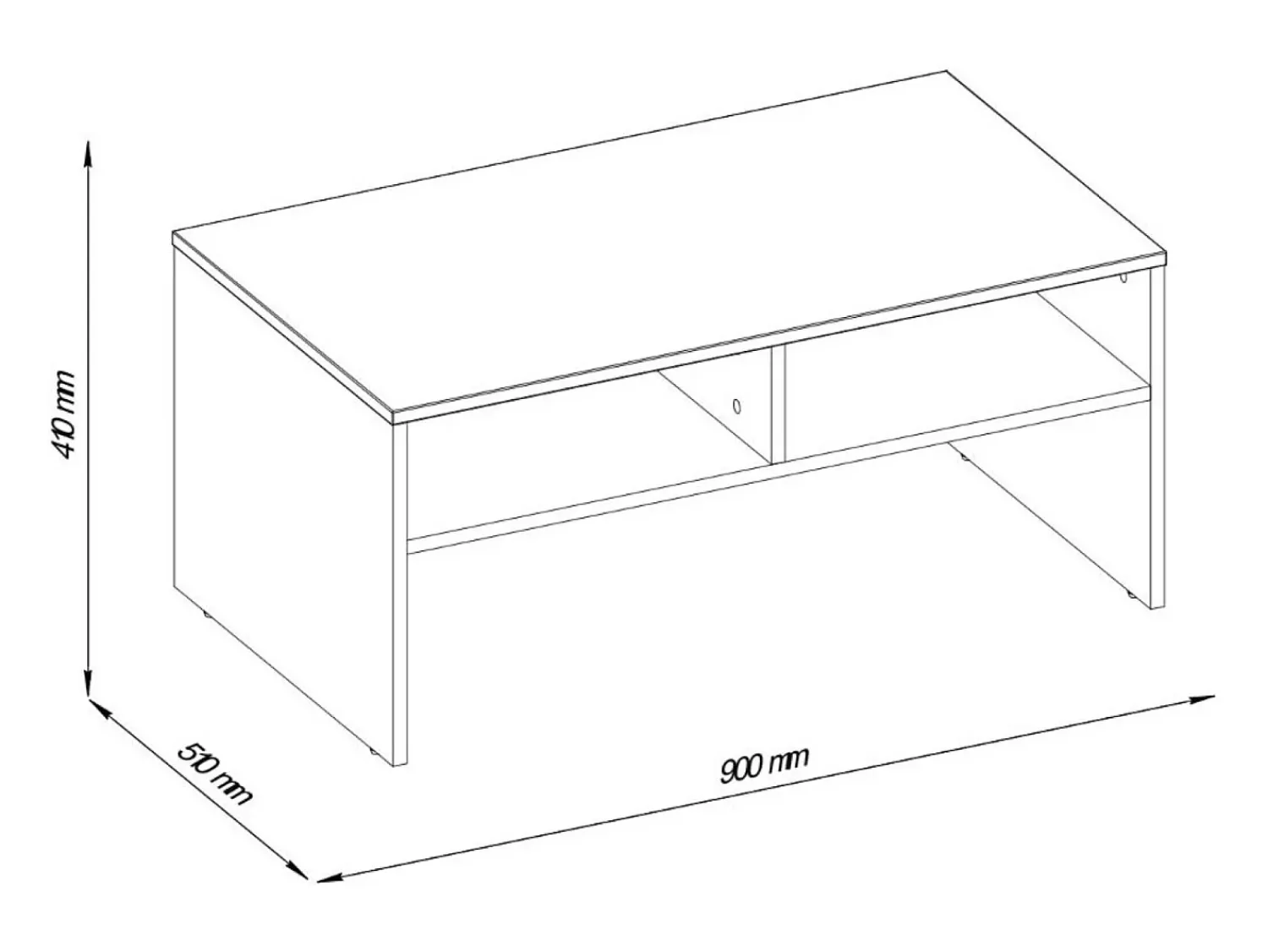 Mesa De Centro|Casa Vital Mesa de centro - aglomerado - branca - ROVEN Branco