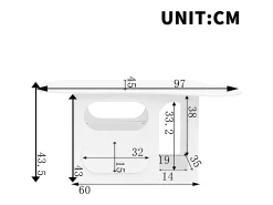 Discount ModernLuxe Mesa de centro 97×45×43,5 cm - com compartimento de armazenamento aberto - com 1 gaveta - Branco