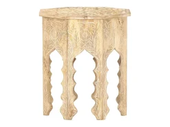 Mesa de centro Ø48 cm madeira de mangueira maciça PT625376^ Mesa De Centro