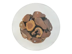 Sale Mesa de centro 60 cm madeira flutuante de teca maciça PT863080 Castanho