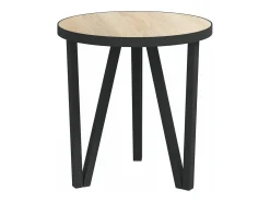 Mesa de centro Ø35 cm MDF carvalho sonoma PT402282 Castanho