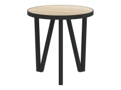 Mesa de centro Ø35 cm MDF carvalho sonoma PT402282 Castanho