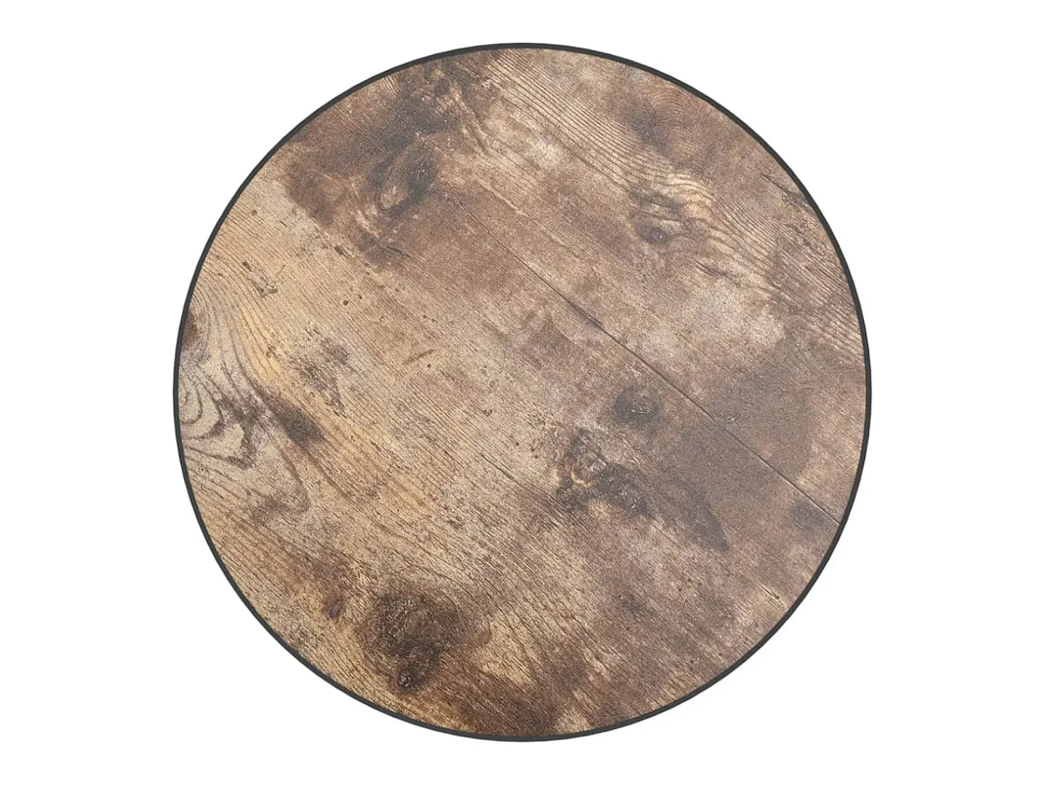 vidaxl Mesa de centro Ø35 cm MDF preto e amarelo^ Mesa De Apoio