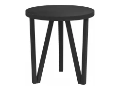 Mesa De Apoio*vidaxl Mesa de centro Ø35 cm MDF Preto