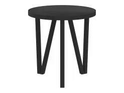 New Mesa de centro Ø35 cm MDF PT723350 Preto