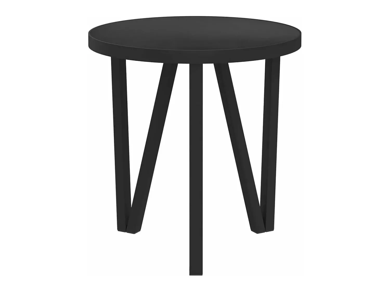 New Mesa de centro Ø35 cm MDF PT723350 Preto