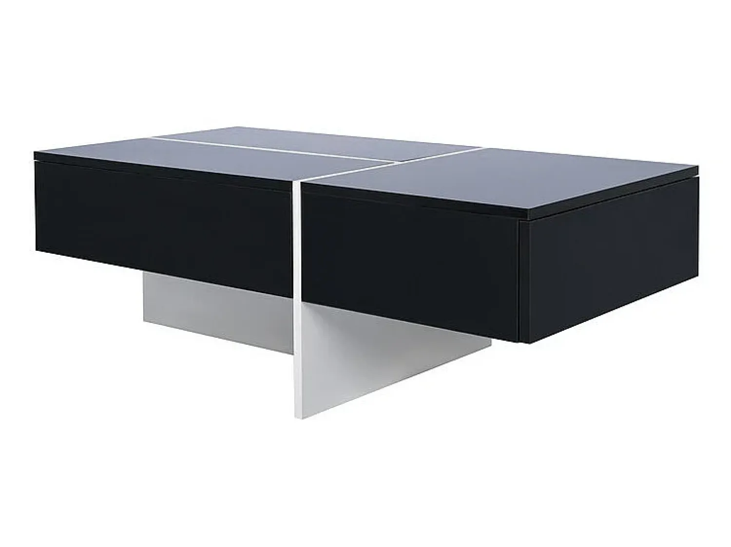 Mesa De Centro*ModernLuxe Mesa de centro - com sistema de iluminação LED controlado por aplicação - Preto