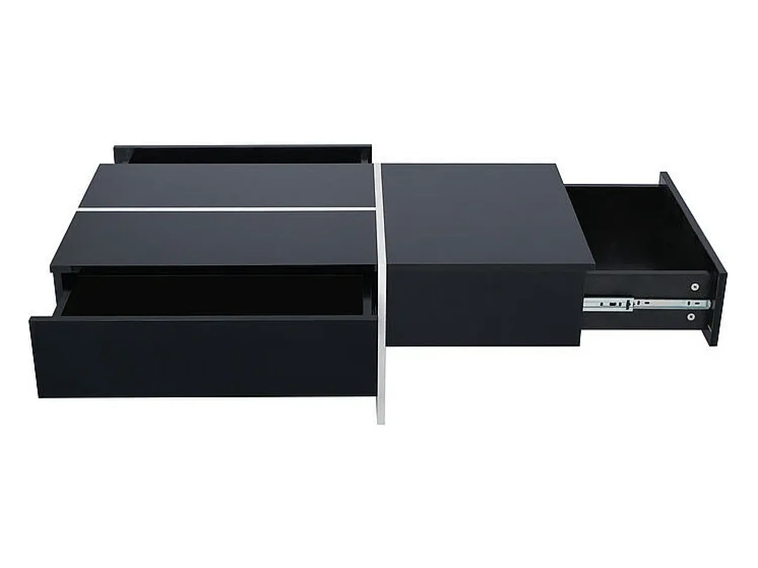 Mesa De Centro*ModernLuxe Mesa de centro - com sistema de iluminação LED controlado por aplicação - Preto