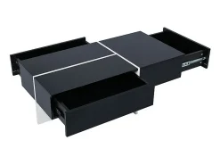 Mesa De Centro*ModernLuxe Mesa de centro - com sistema de iluminação LED controlado por aplicação - Preto