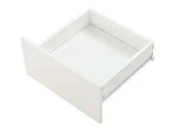 Mesa De Centro|Merax Mesa de centro elevatório e acabamento laqueado de alto brilho - 100 x 45 x 43 cm - com 2 gavetas + LEDs + espaço de armazenamento oculto - aglomerado - branca Branco