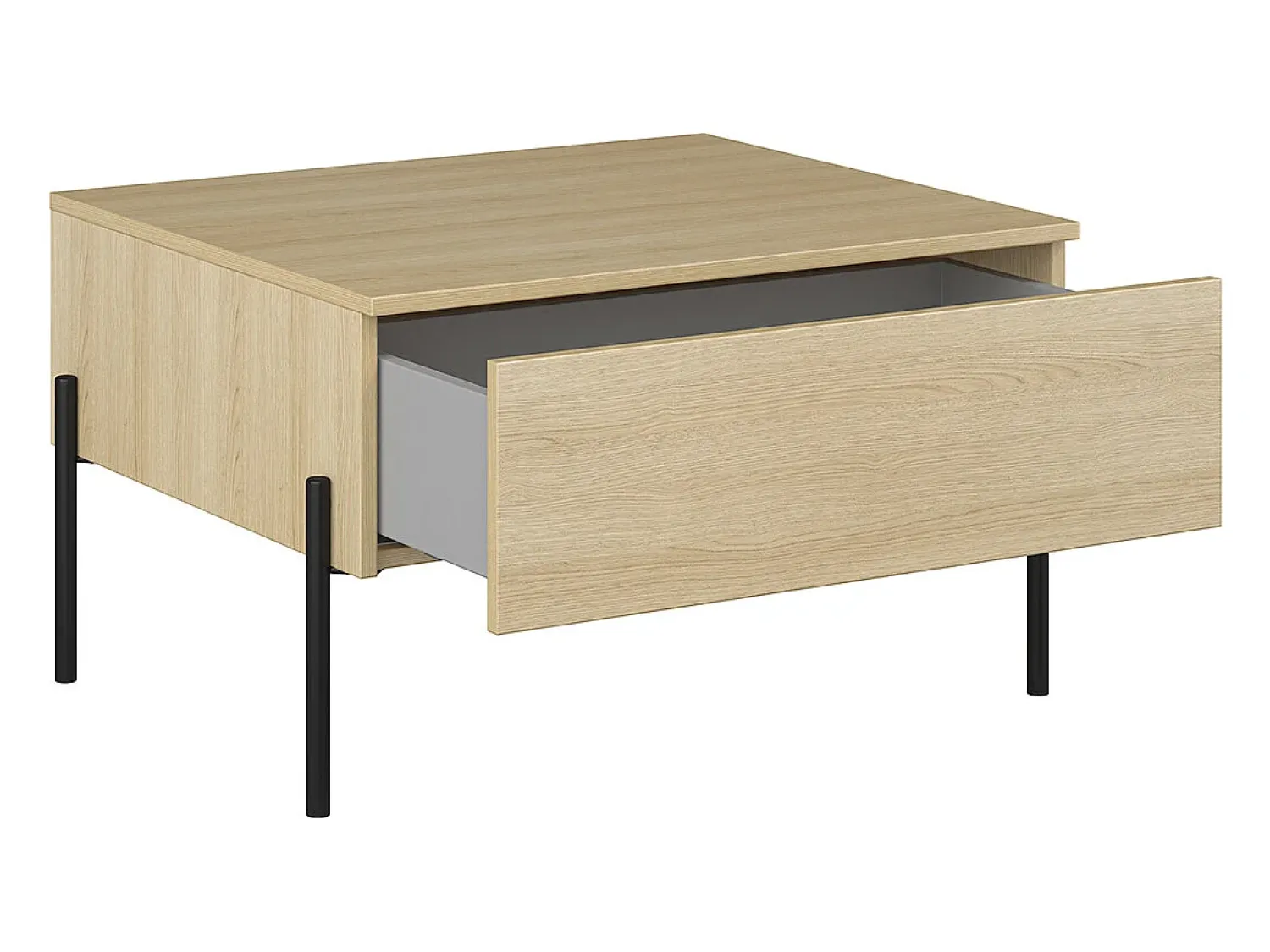 Best Petits-Meubles Mesa de centro 1 gaveta Lucilla madeira 42,7cm Natural claro