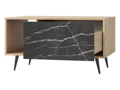 Petits-Meubles Mesa de centro 1 gaveta Luka madeira e 49,2cm^ Mesa De Centro
